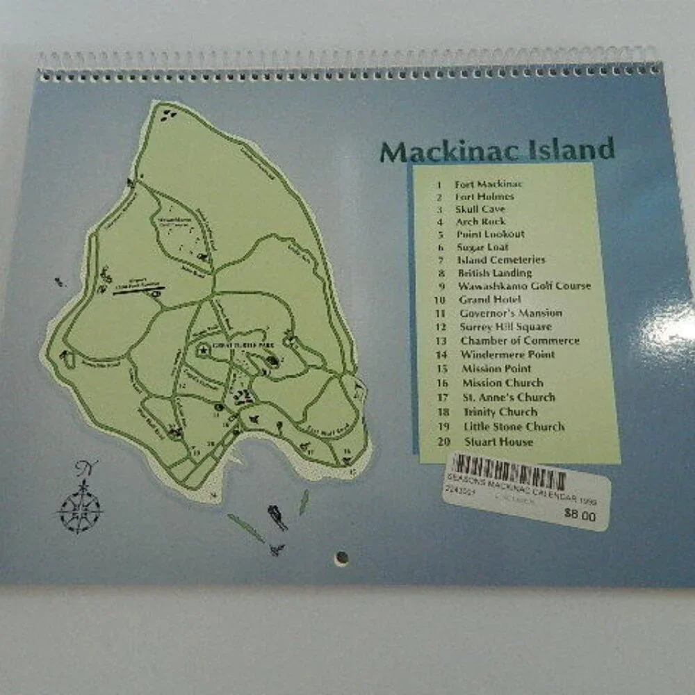 Vintage 1999 Seasons of Mackinac Calendar